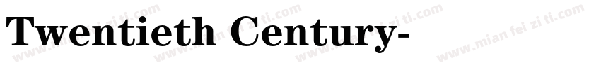 Twentieth Century字体转换